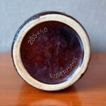 Vase marron minimaliste Scheurich vintage scandinave décor oignon 