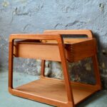 Jardinière en Teck danoise scandinave de Sika Mobler meuble à plantes