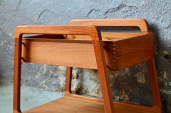 Jardinière en Teck danoise scandinave de Sika Mobler meuble à plantes