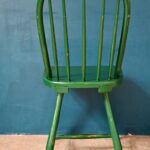 Lot de 4 chaises rustique bohème windsor années 60 vintage bois style campagne anglais