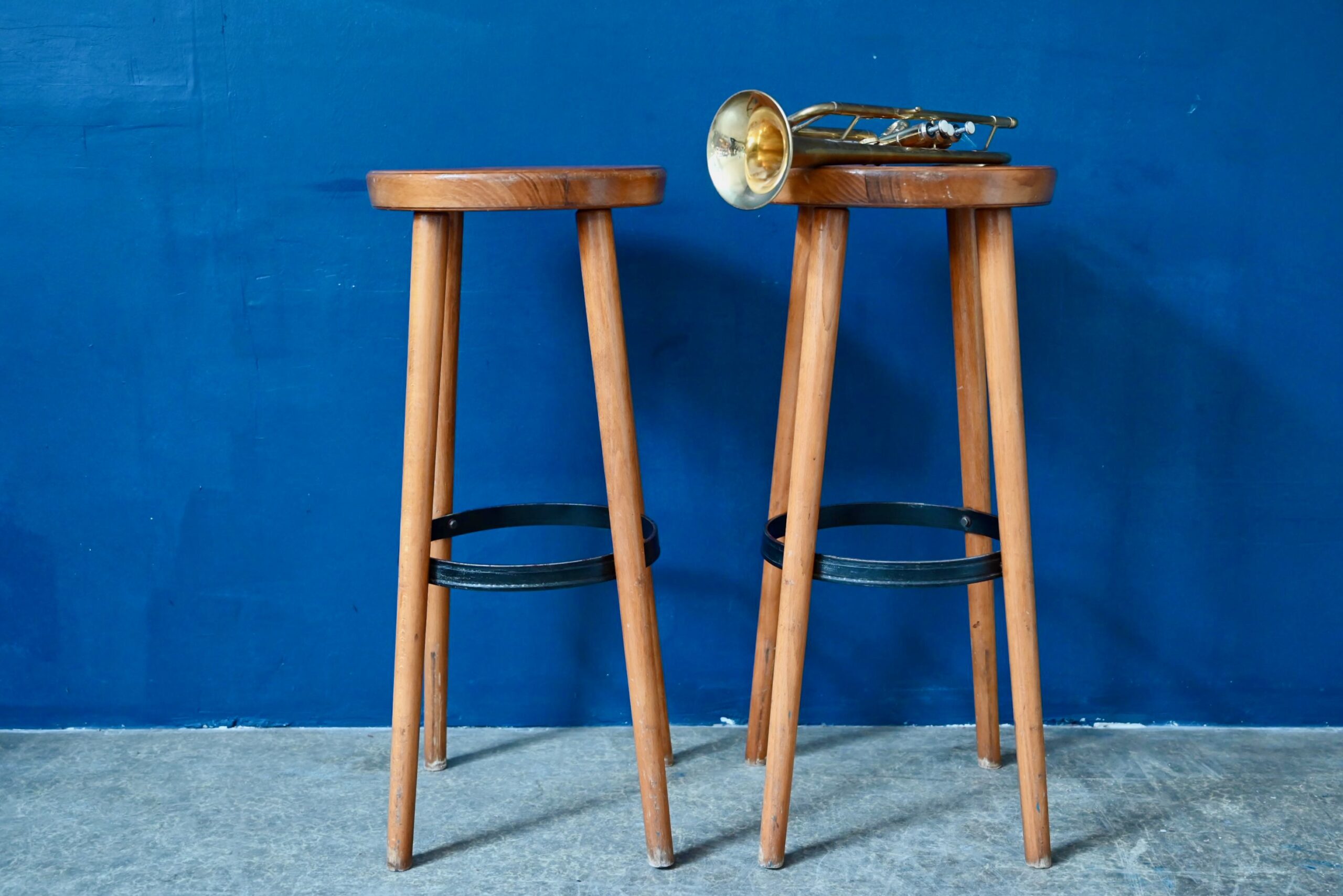 Tabouret Tam Tam - L'atelier Belle Lurette, Rénovation de meubles vintage