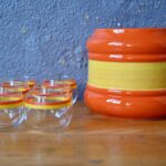 Service à Punch Schimder Zell vintage colorés orangeade ancien