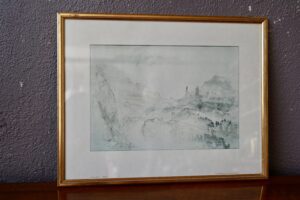 Baden 3 Lumographie de William Turner sérigraphie peinture tableau décoration murale