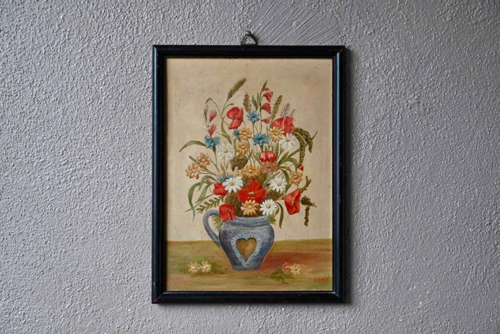 Nature morte au bouquet signée Beck Nature morte au bouquet signée Beck