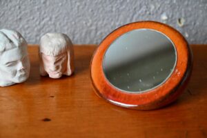 Miroir à poser en céramique Orange céramique 50 France Urane