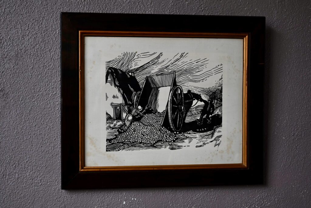 Gravure sur bois “Scène Paysanne” Gravure sur bois “Scène Paysanne”