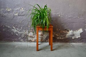 Dès le premier coup d’œil, on imagine la vie bien remplie de ce tabouret ancien : un dessin vintage minimaliste et touchant, servi par une belle et profonde patine!  Mobilier midcentury, on imagine ce tabouret œuvrant dans un ancien atelier. Assise d'appoint, chevet indus, porte-plantes rustique chic ou sellette bohème, sa vie pleine de poésie n'est pas terminée.