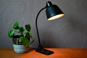 Lampe de bureau Bünte & Remmler Leuchtenfabrik 1930 bauhaus