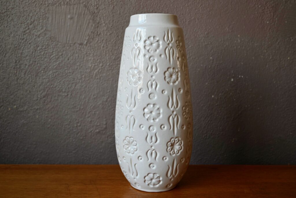 Grand Vase blanc Scheurich Grand Vase blanc Scheurich
