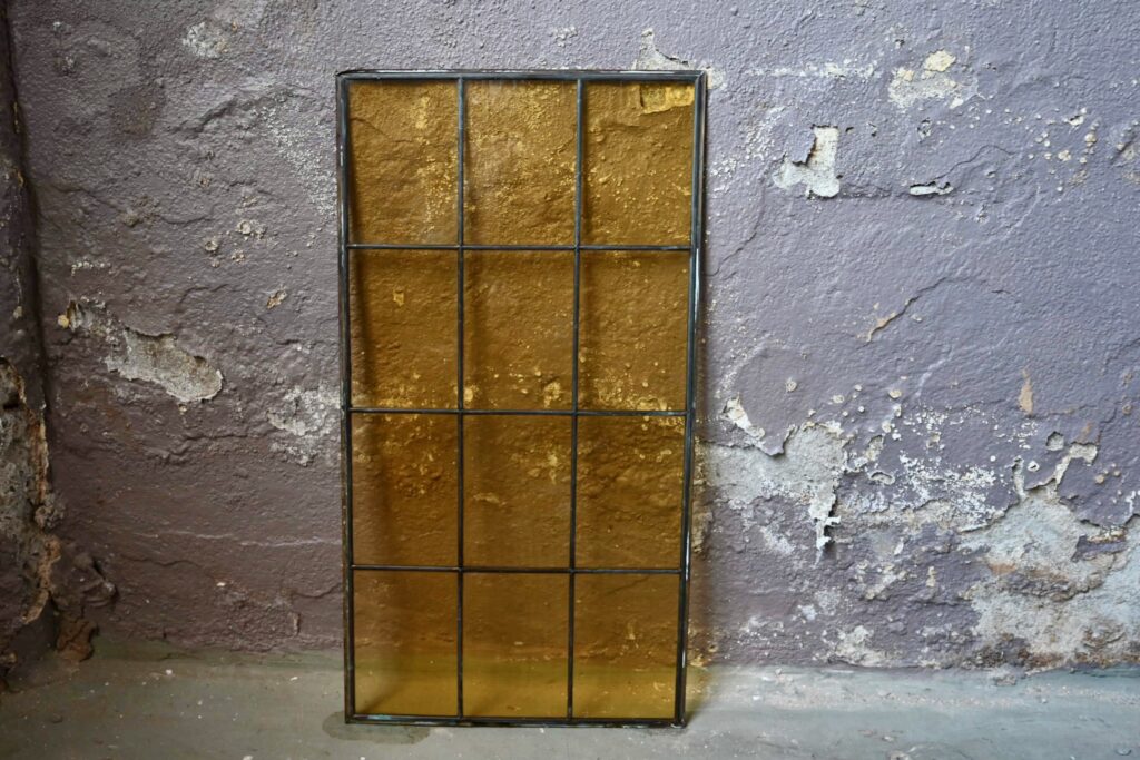 Fenêtre en verre imprimé jaune Fenêtre en verre imprimé jaune
