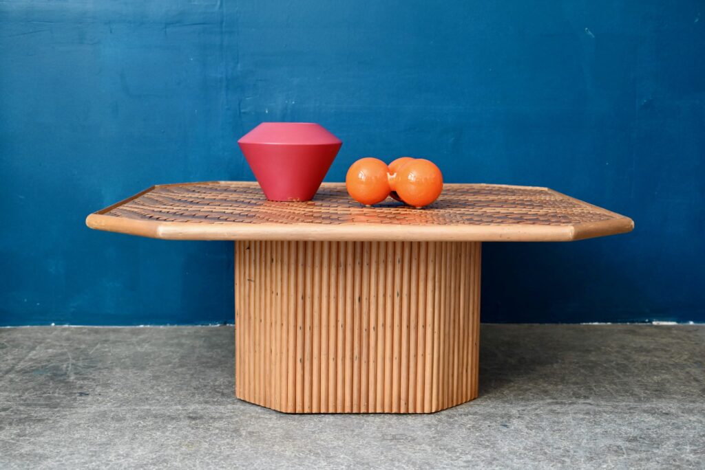 Table basse en fibres naturelles Table basse en fibres naturelles