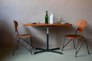Table monte et baisse Ilse design années 60 table basse table à manger ronde design années 60 minimaliste