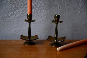 Paire de bougeoirs danois Dantorp Designs