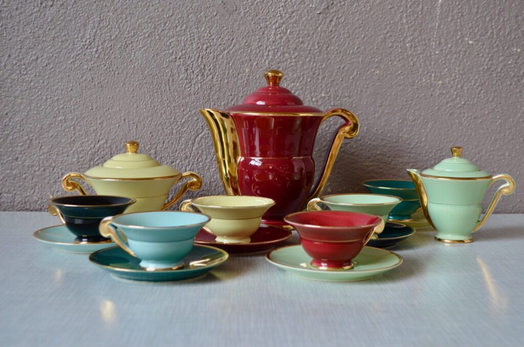 Service à café Harlequin Art Déco, 1940