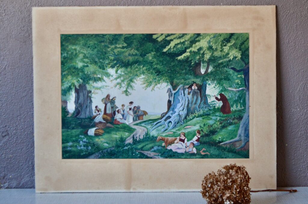 Peinture aquarelle, peinture, peinture abstraite contemporaine, peinture ancienne, peinture bohème, déco murale art déco, déco murale rétro, déco murale vintage, tableau abstrait., tableau ancien, tableau art brut, tableau bohème